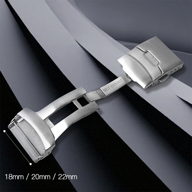 Stainless Steel Solid Double Push Button Fold Watch Buckle Butterfly Deployment Clasp Watchband Buckle 24mm 22mm 20mm 18mm
Stainless Steel Solid Double Push Button Fold Watch Buckle Butterfly Deployment Clasp Watchband Buckle 24mm 22mm 20mm 18mm