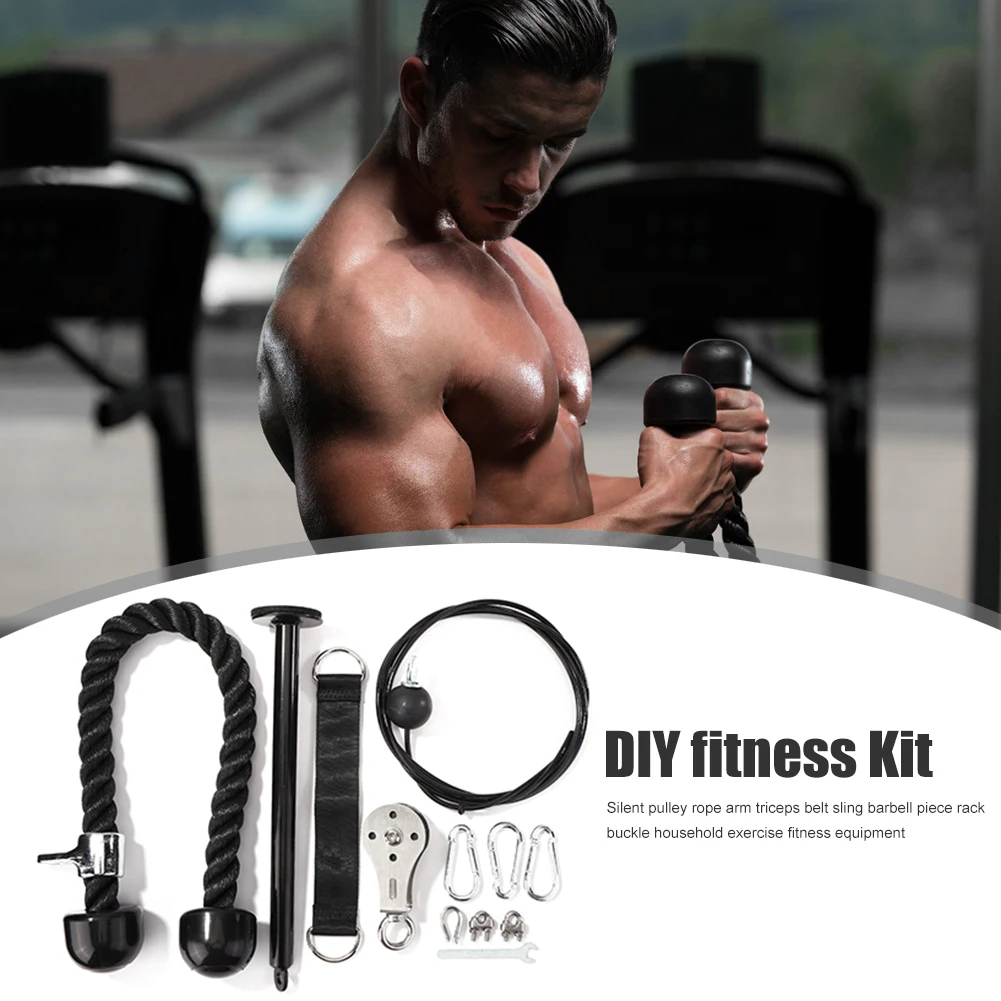 Fitness Pulley Cable Machine Gym Workout Equipment Arm Triceps Strength Training for Effective Working-out Accessories 
Fitness Pulley Cable Machine Gym Workout Equipment Arm Triceps Strength Training for Effective Working-out Accessories