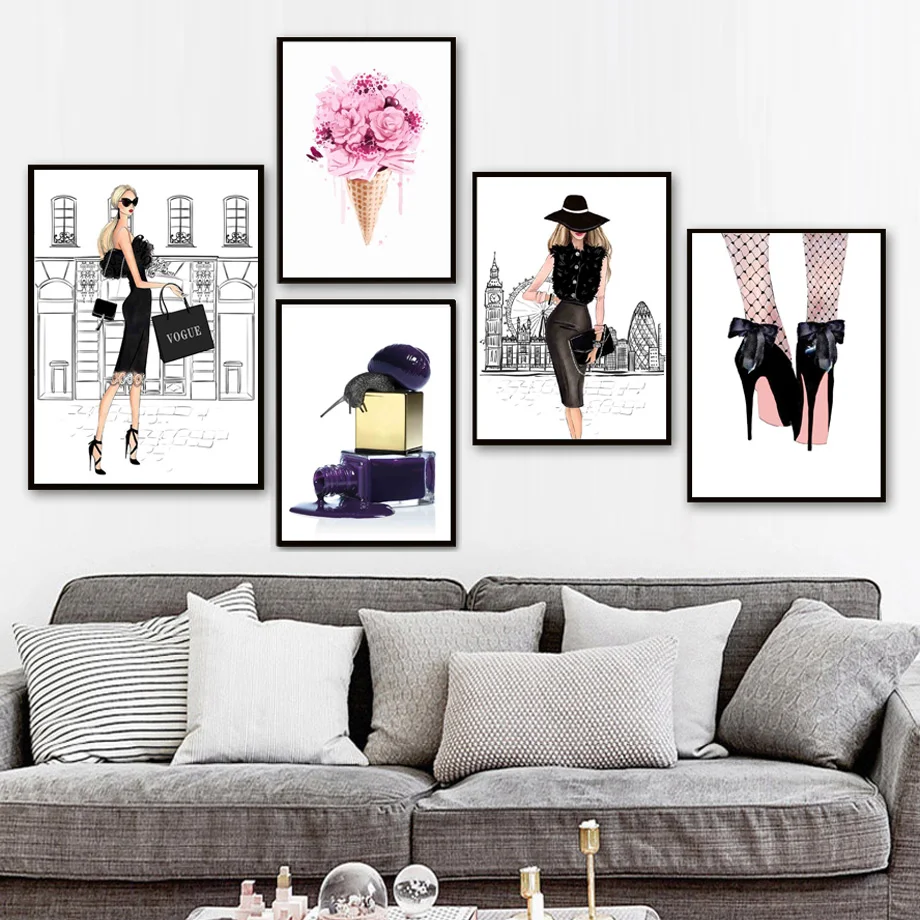 Snail Nail Polish High Heels Vogue Women Wall Art Canvas Painting Nordic Posters And Prints Wall Pictures For Living Room Decor
Snail Nail Polish High Heels Vogue Women Wall Art Canvas Painting Nordic Posters And Prints Wall Pictures For Living Room Decor