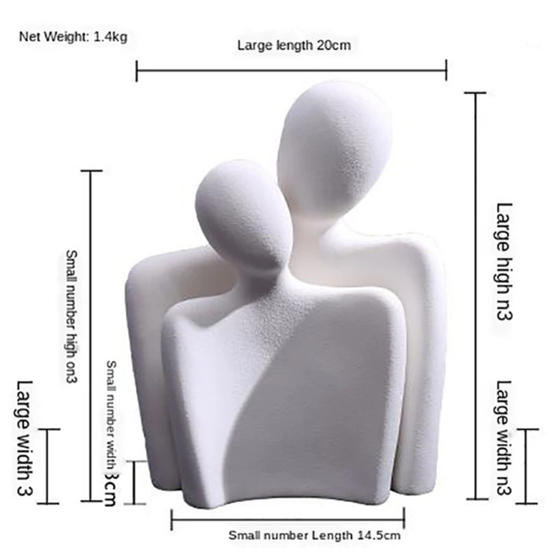 Creative Nordic Ceramic Couple Decoration Modern Art Statue Desktop Home Living Room Wine Cabinet Office Crafts Wedding Gifts
Creative Nordic Ceramic Couple Decoration Modern Art Statue Desktop Home Living Room Wine Cabinet Office Crafts Wedding Gifts