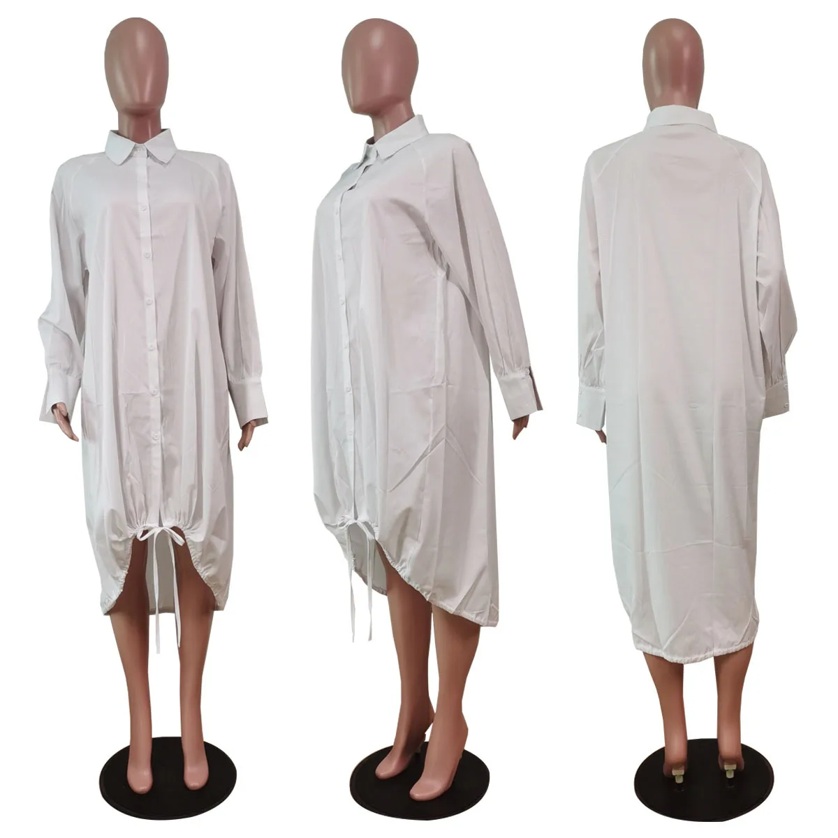 Fashion Women Dress V-neck Loose Large Swing Dress Single Breasted Stretch-Hem Casual Dress Autumn Vestiddo Feminino Donsignet
Fashion Women Dress V-neck Loose Large Swing Dress Single Breasted Stretch-Hem Casual Dress Autumn Vestiddo Feminino Donsignet