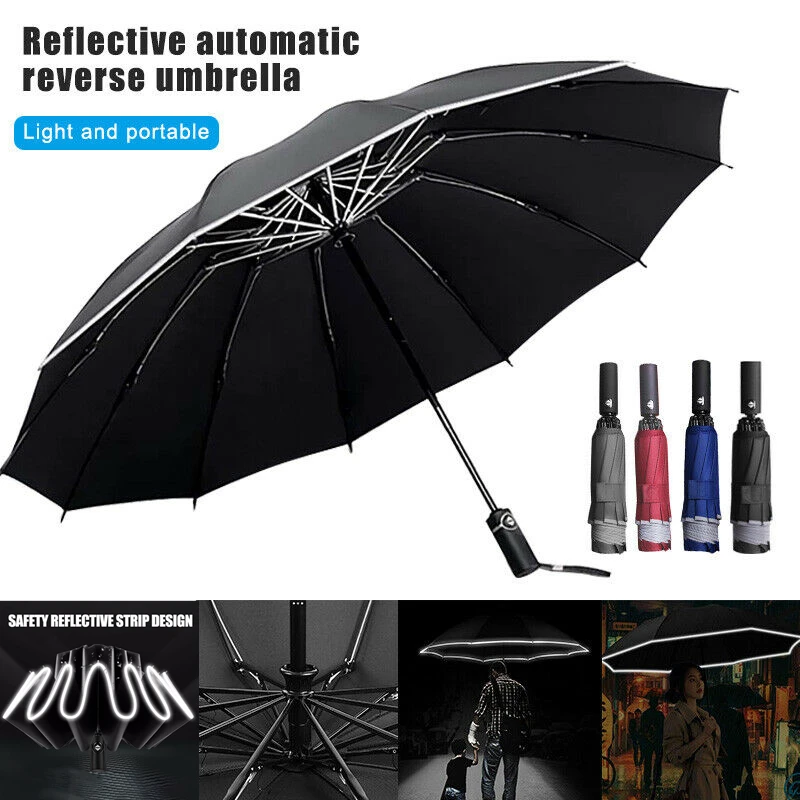 1PC Automatic Men Folding Reverse 10K Umbrella Parasol Women Travel Sun Umbrellas Black Windproof Business 10K Parapluie
1PC Automatic Men Folding Reverse 10K Umbrella Parasol Women Travel Sun Umbrellas Black Windproof Business 10K Parapluie