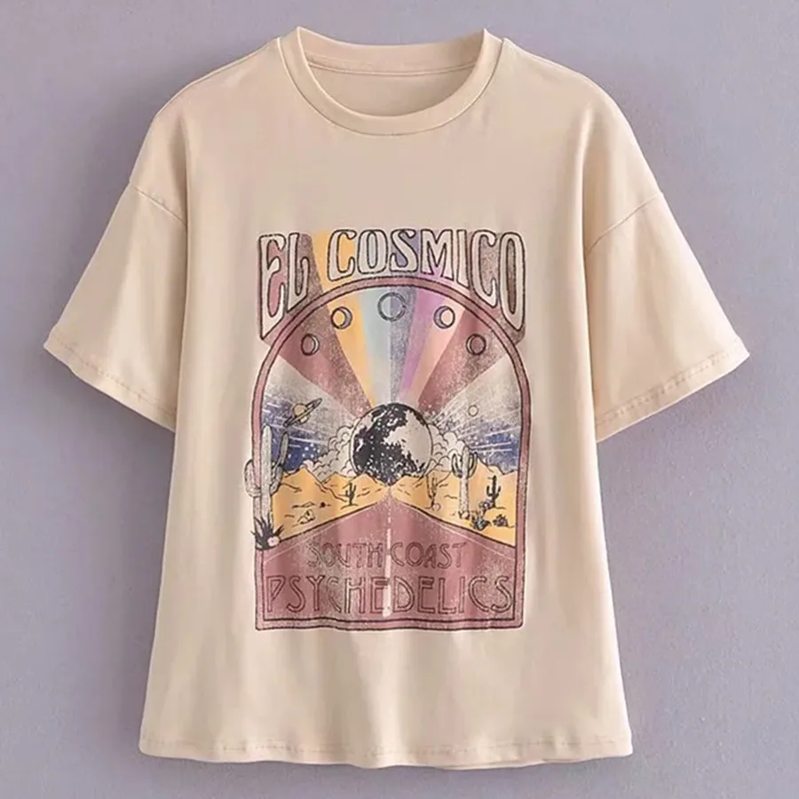 Dave&Di Summer Fashion T Shirt Women 2022 Ins Blogger Harajuku Tshirt High Street Vintage Coastal Rainbow Printing Oneck Cotton
Dave&Di Summer Fashion T Shirt Women 2022 Ins Blogger Harajuku Tshirt High Street Vintage Coastal Rainbow Printing Oneck Cotton