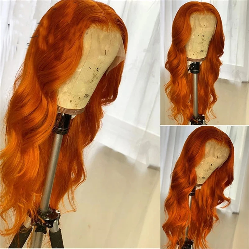 Ginger Orange Color Synthetic Lace Front Wig For Women Body Wave Long Wigs Preplucked With Baby Hair For Fashion Women Cosplay
Ginger Orange Color Synthetic Lace Front Wig For Women Body Wave Long Wigs Preplucked With Baby Hair For Fashion Women Cosplay