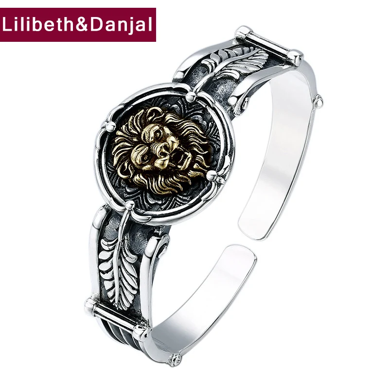 Bracelet Bangle Pure 925 Sterling Silver Women Men Luxury The Lion King Feathers Opening Adjustable Jewelry 2021 Wholesale B19
Bracelet Bangle Pure 925 Sterling Silver Women Men Luxury The Lion King Feathers Opening Adjustable Jewelry 2021 Wholesale B19