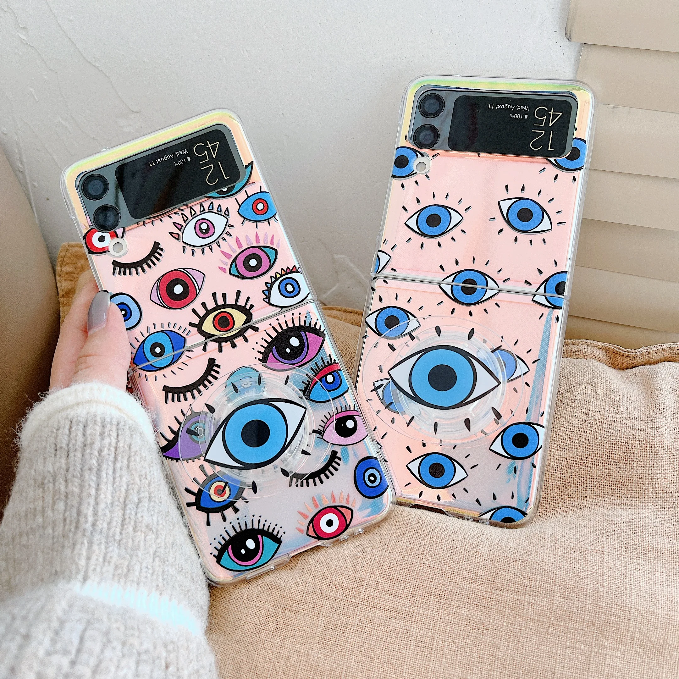 Korean Cute Beauty Eye Pattern Bracket Phone Case For Samsung Galaxy ZFlip 3 2 1 Transparent Soft Silicone Shockproof Back Cover
Korean Cute Beauty Eye Pattern Bracket Phone Case For Samsung Galaxy ZFlip 3 2 1 Transparent Soft Silicone Shockproof Back Cover