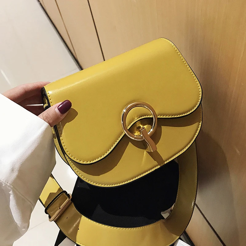 Однотонная сумка-Седло 2020 модная Новая высококачественная женская дизайнерская
