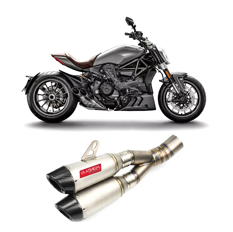 Motorcycle Exhaust Muffler For Ducati Diavel 1200 Modified Titanium Alloy Exhaust Pipe 
Motorcycle Exhaust Muffler For Ducati Diavel 1200 Modified Titanium Alloy Exhaust Pipe