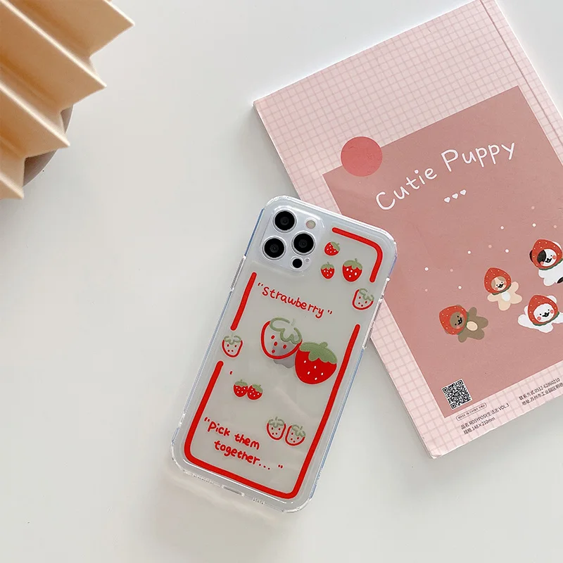 Cute Flower Strawberry Case For iPhone 11 12 Pro Mini CaseSilicone Full Protection Cover For iPhone X XR 7 8 Plus Phone Case
Cute Flower Strawberry Case For iPhone 11 12 Pro Mini CaseSilicone Full Protection Cover For iPhone X XR 7 8 Plus Phone Case
