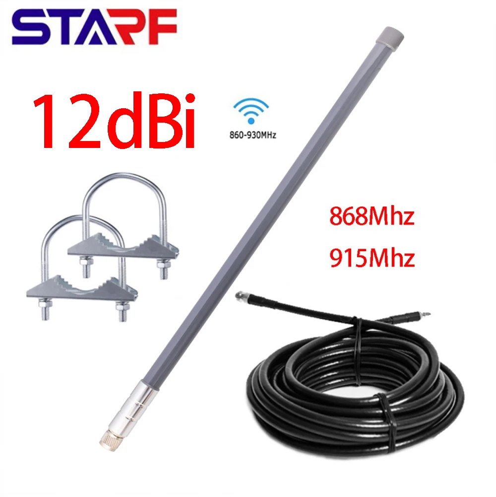 STARF 860-930MHz For LoRa WAN Fiberglass Helium Miner HNT Antenna Kit With 5meters LMR400 Cable 12DBI Long-Range LoRa Aerial
STARF 860-930MHz For LoRa WAN Fiberglass Helium Miner HNT Antenna Kit With 5meters LMR400 Cable 12DBI Long-Range LoRa Aerial