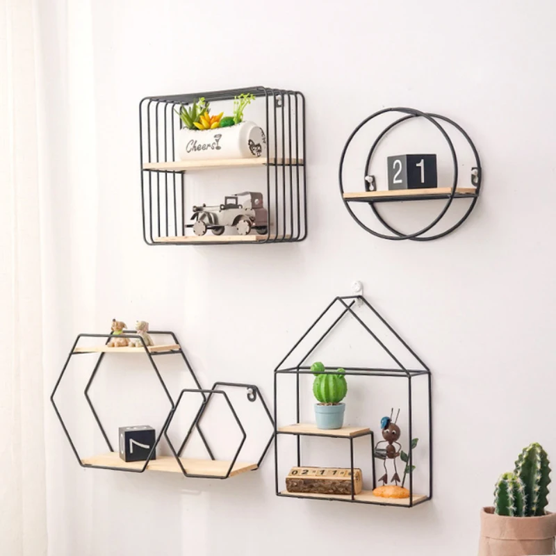 Nordic Wall-Mounted Iron Wall Shelves Wall Decorations Living Room Organizer Storage Rack Flower Pot For Bathroom Accessories
Nordic Wall-Mounted Iron Wall Shelves Wall Decorations Living Room Organizer Storage Rack Flower Pot For Bathroom Accessories