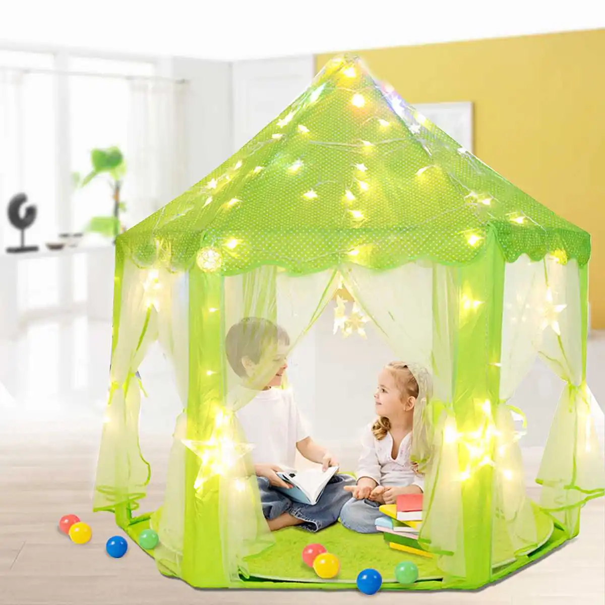 Children Tent Toy Ball Pool Girl Princess Castle Tents Small Playhouses For Kids Portable Kids Outdoor Play Tent Ocean Ball Pit