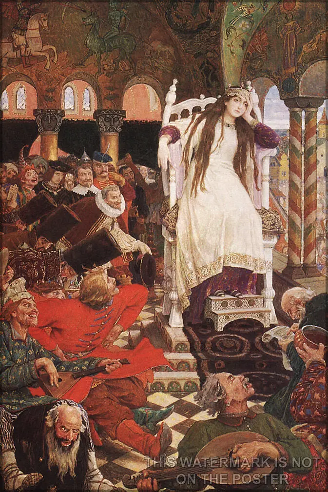 The Unsmiling Tsarevna Viktor Vasnetsov Nesmey Art Print Poster grandes para pared oil paintings canvas For Home Decor Wall Art
The Unsmiling Tsarevna Viktor Vasnetsov Nesmey Art Print Poster grandes para pared oil paintings canvas For Home Decor Wall Art