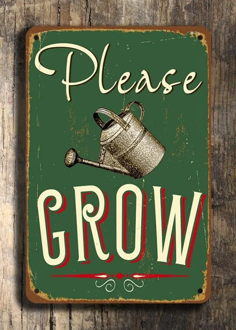 Please Grow Sign Garden Signs Iron Painting Home Lovers Gift Funny Metal Signs Cafe Store Bedroom Novelty Retro Parlor Wall
Please Grow Sign Garden Signs Iron Painting Home Lovers Gift Funny Metal Signs Cafe Store Bedroom Novelty Retro Parlor Wall