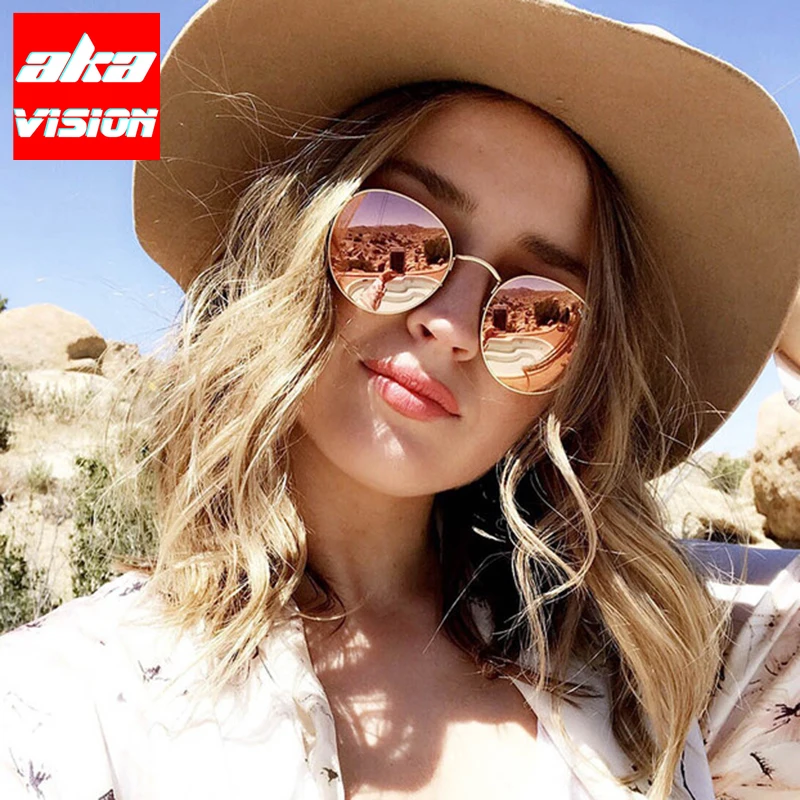 AKA VISION Small Round Sunglasses for Women/Men Brand Designer Glasses Women Mirror Eyewear Vintage UV400 Gafas De Sol Mujer
AKA VISION Small Round Sunglasses for Women/Men Brand Designer Glasses Women Mirror Eyewear Vintage UV400 Gafas De Sol Mujer