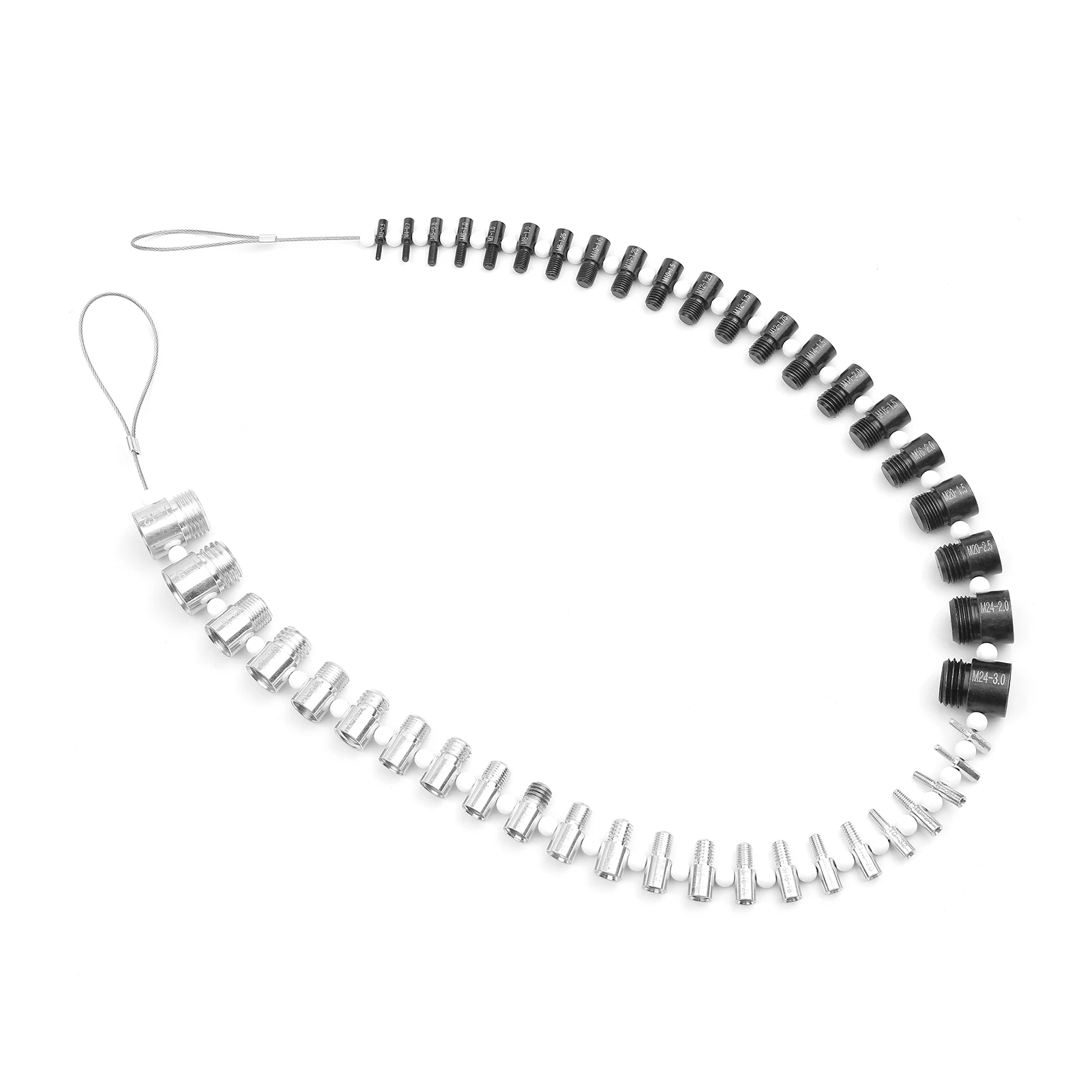 Nut and Bolt Thread Checker (Inch & Metric) 44 Male/Female Gauges - 23 Inch & 21 Metric Sizes Thread Checker
Nut and Bolt Thread Checker (Inch & Metric) 44 Male/Female Gauges - 23 Inch & 21 Metric Sizes Thread Checker