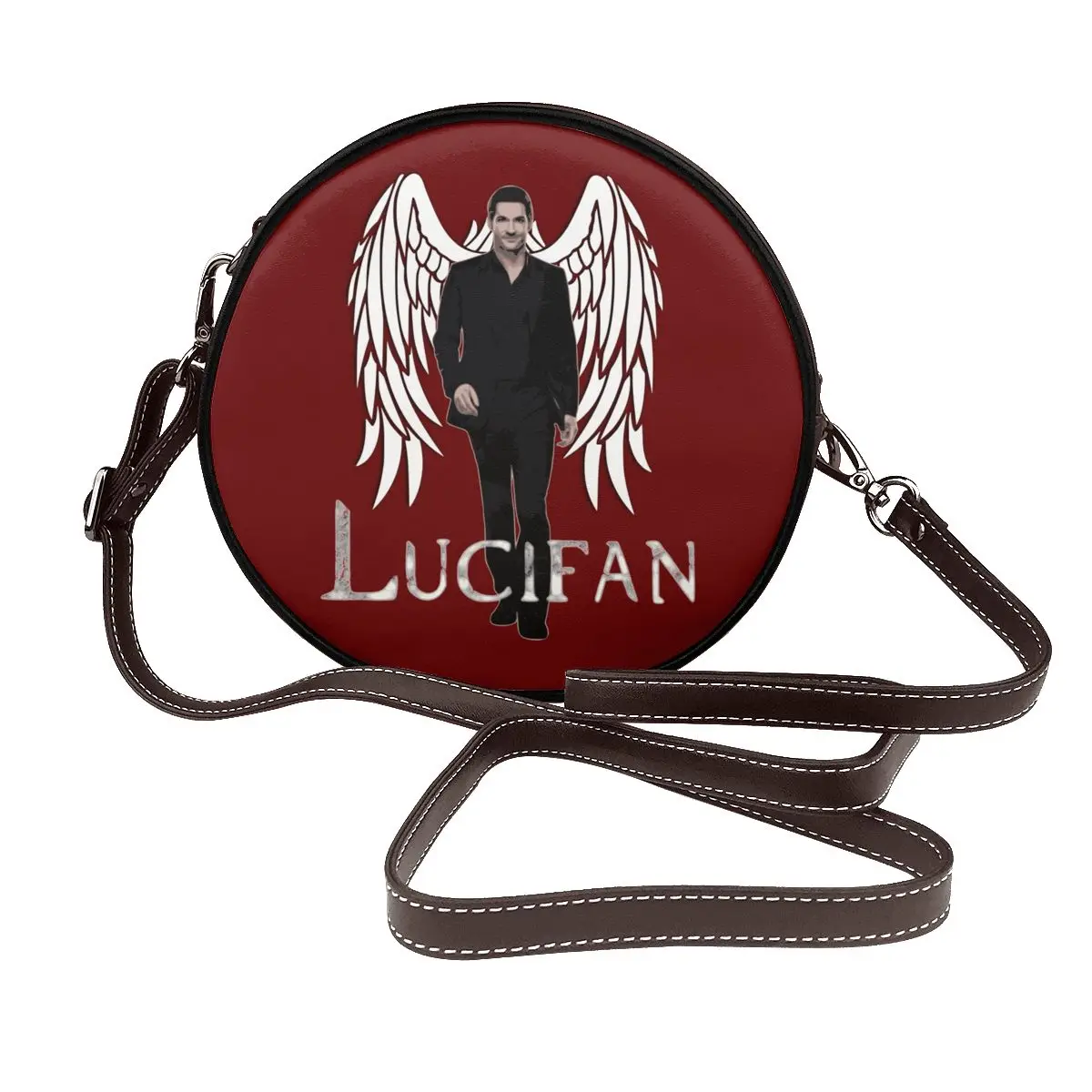 Lucifan Lucifer Angel Shoulder Bag Tv Series Fashion Funny Round Bag Leather Office Female Purse
Lucifan Lucifer Angel Shoulder Bag Tv Series Fashion Funny Round Bag Leather Office Female Purse