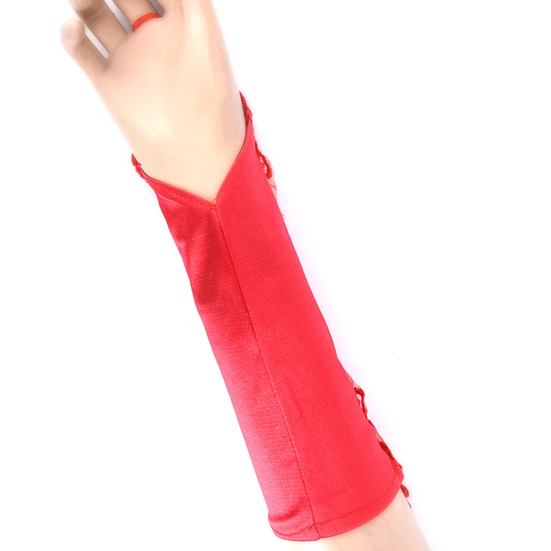 New White/Black/Red Applique Fashion Fingerless Wedding Gloves Bridal Gloves with Lace Elegant Wedding Accessories 
New White/Black/Red Applique Fashion Fingerless Wedding Gloves Bridal Gloves with Lace Elegant Wedding Accessories