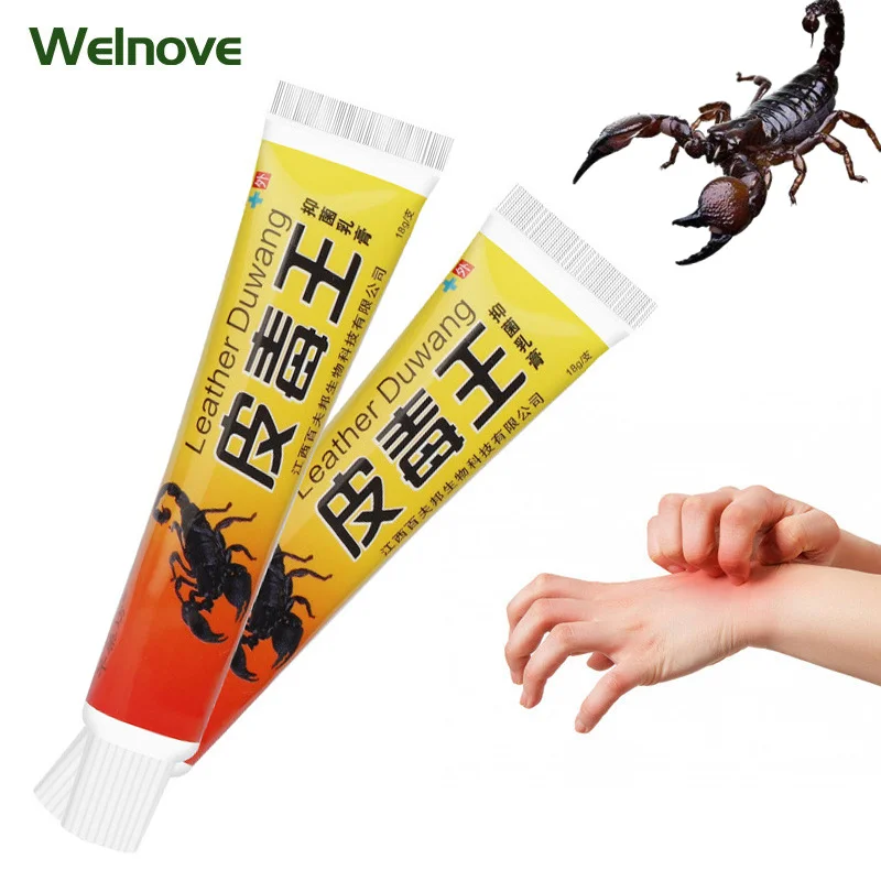 

18g Scorpion Venom Cream Psoriasis Anti-itching Antibacterial Dermatitis Pruritus Eczematoid Herbal Medical Ointment Skin Care