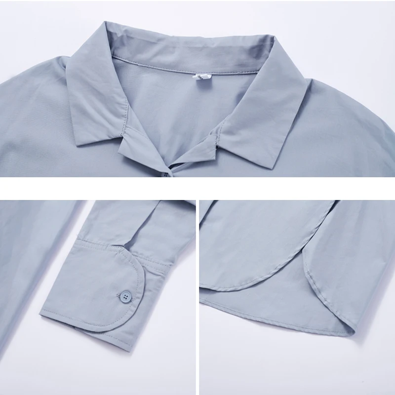 Shirts Women Solid Loose Simple Basic Classic Casual Korean Style Daily Sunproof Womens All-match Slit Side Long Sleeve Blouses
Shirts Women Solid Loose Simple Basic Classic Casual Korean Style Daily Sunproof Womens All-match Slit Side Long Sleeve Blouses