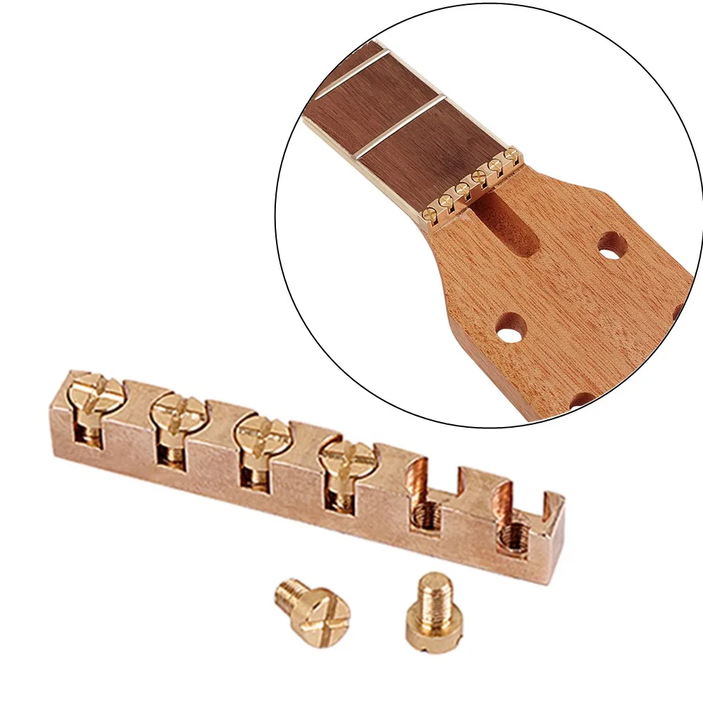 Professional 43MM Guitar Brass Height Adjustable Nut For TL ST Electric Guitars Brass Nuts Screw Musical Instrument Accessories
Professional 43MM Guitar Brass Height Adjustable Nut For TL ST Electric Guitars Brass Nuts Screw Musical Instrument Accessories