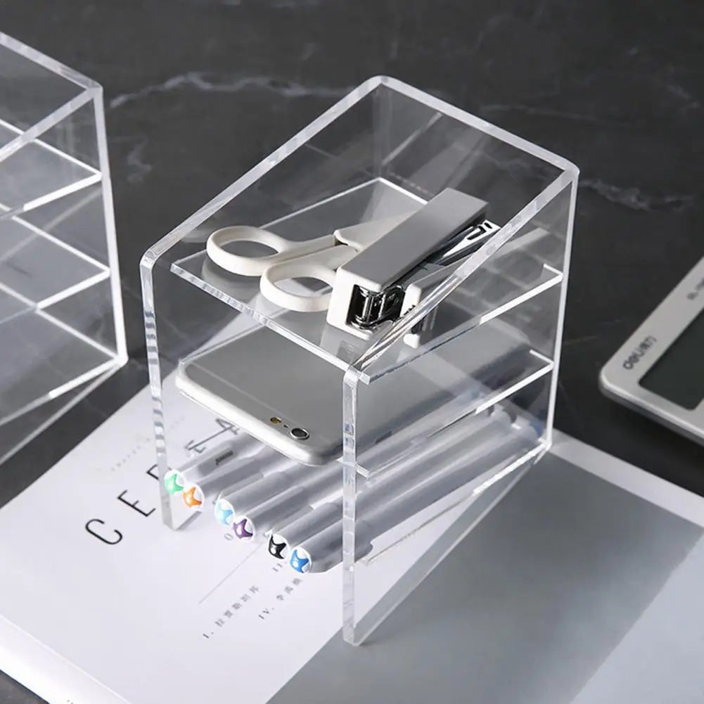 Transparent Acrylic Inclined Pen Holder Multi-function Pen Holder Office Supplies
Transparent Acrylic Inclined Pen Holder Multi-function Pen Holder Office Supplies