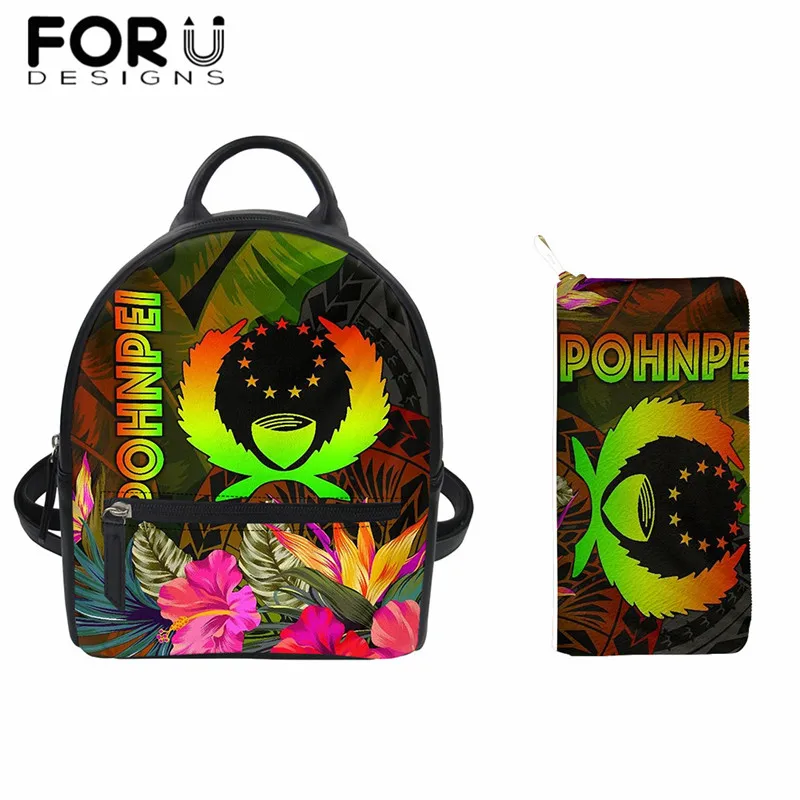 FORUDESIGNS PU Leather Women Mini Backpack for Pohnpei Polynesian Hibiscus Floral Print Casual Female Shoulder Backpack Fashion
FORUDESIGNS PU Leather Women Mini Backpack for Pohnpei Polynesian Hibiscus Floral Print Casual Female Shoulder Backpack Fashion