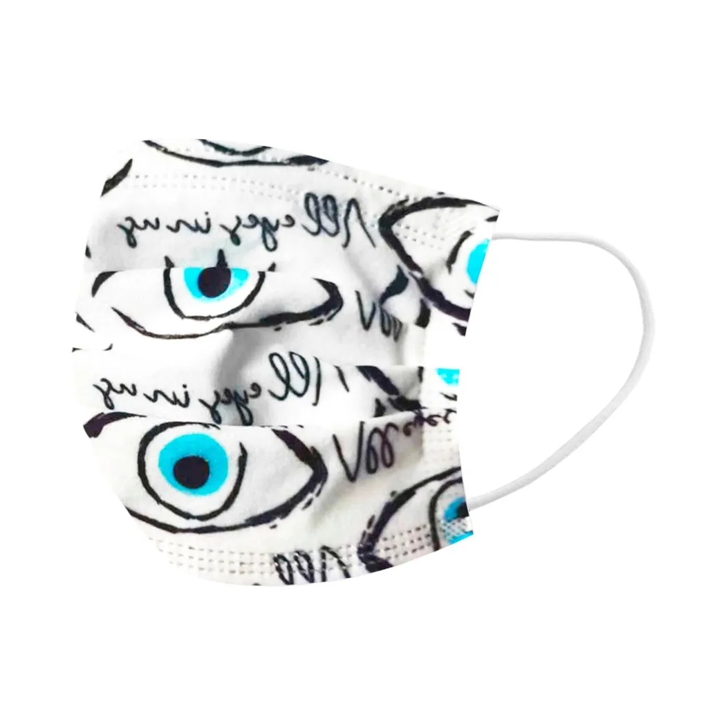 Creative Design Disposable Mask Three-Layer Non-Woven Summer Breathable Adult Printing Eye Pattern Face Mask Unisex Outdoor Mask
Creative Design Disposable Mask Three-Layer Non-Woven Summer Breathable Adult Printing Eye Pattern Face Mask Unisex Outdoor Mask