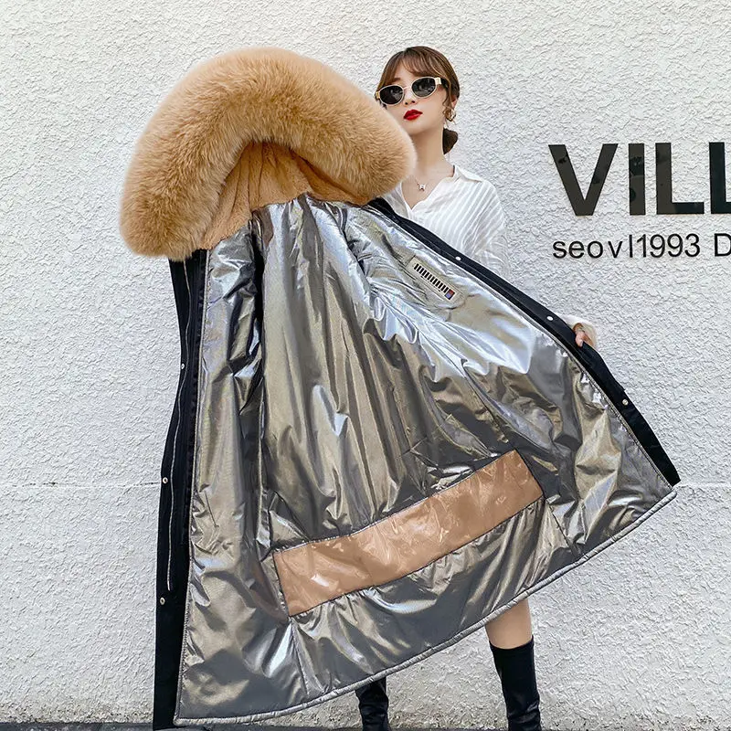 2020 Fashion Winter Jacket Women Real Fur Coat Natural Real Rabbit Fur Collar Loose Long Parkas Big Fur Outerwear Detachable N51
2020 Fashion Winter Jacket Women Real Fur Coat Natural Real Rabbit Fur Collar Loose Long Parkas Big Fur Outerwear Detachable N51
