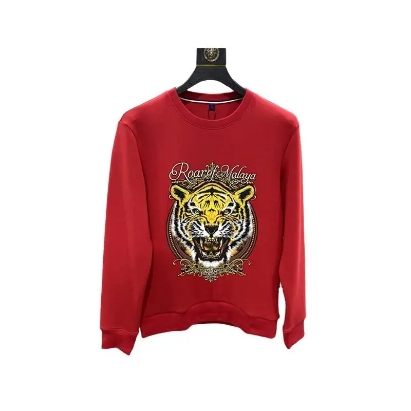 Autumn And Winter European High Quality Fashion Personality Drilling Hot Tiger Head Round Neck Hoodie Hip Hop Street Men's S
Autumn And Winter European High Quality Fashion Personality Drilling Hot Tiger Head Round Neck Hoodie Hip Hop Street Men's S