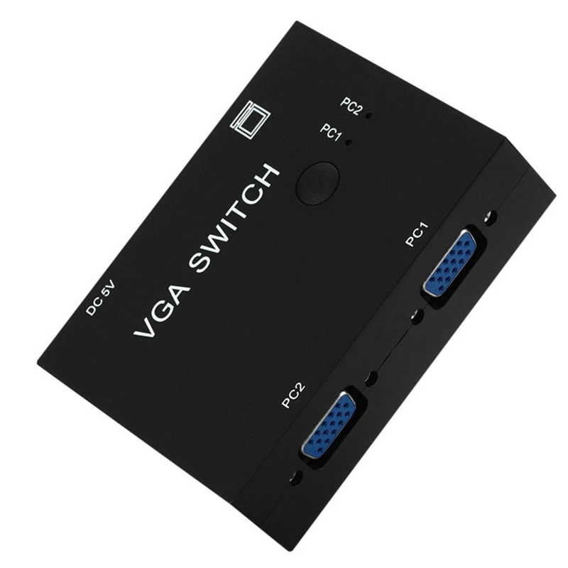 2 PC to 1 Monitor VGA Switch Box Metal Lcd Tv 2 in 1 Out Video Sharing Box Converter
2 PC to 1 Monitor VGA Switch Box Metal Lcd Tv 2 in 1 Out Video Sharing Box Converter