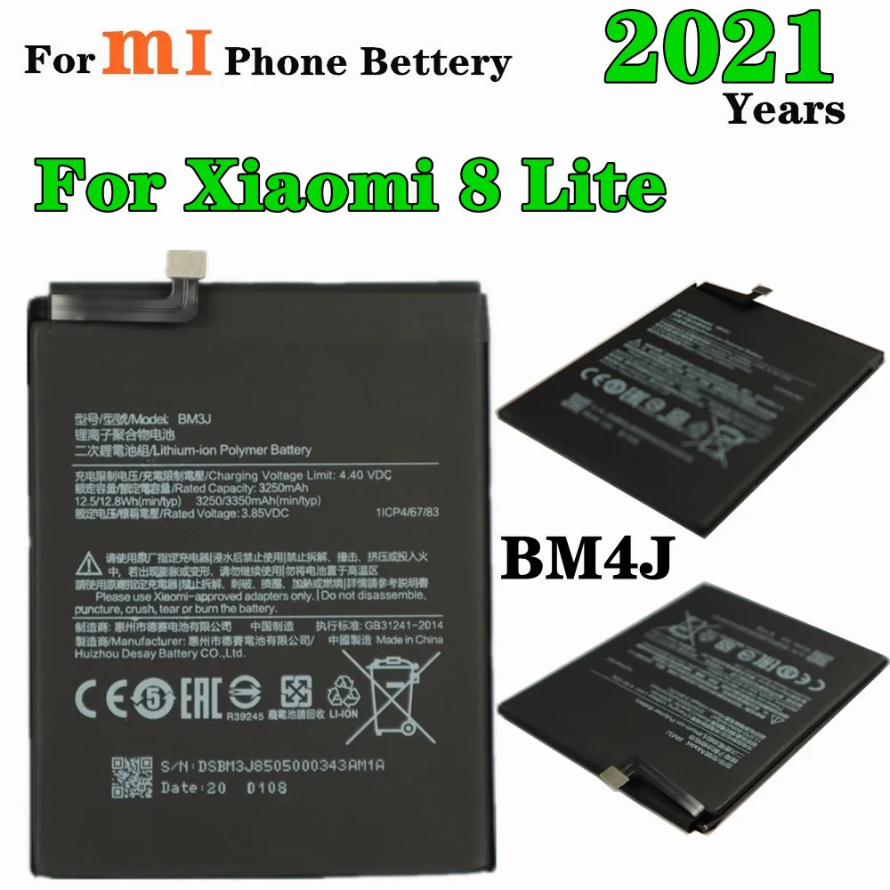 Аккумулятор BM3J для телефона Xiaomi 8 Lite MI8 Lite, 2021 года, аккумуляторная батарея, 3350 мАч, сменные батареи
Аккумулятор BM3J для телефона Xiaomi 8 Lite MI8 Lite, 2021 года, аккумуляторная батарея, 3350 мАч, сменные батареи