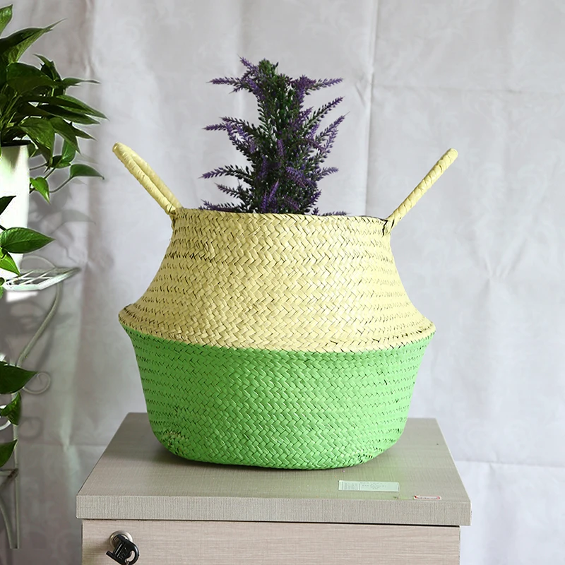 WHISM 10 Colors Large Storage Basket for Toys Natural Sea Grass Laundry Basket Hand-Woven Eco-Friendly Folding Organizer
WHISM 10 Colors Large Storage Basket for Toys Natural Sea Grass Laundry Basket Hand-Woven Eco-Friendly Folding Organizer