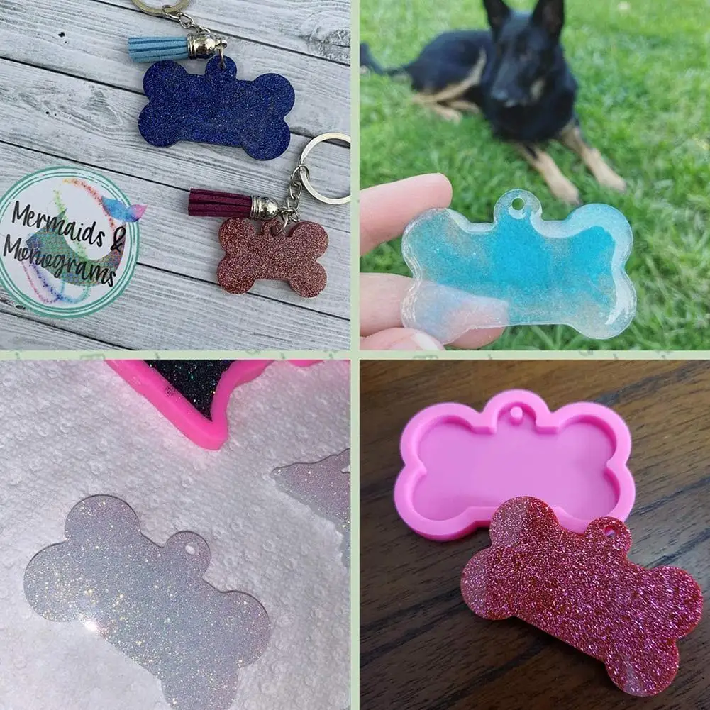 2 Sizes DIY Dog Tag Bone Shaped Keychain Silicone Mould Tools Resin Key Epoxy Pendant Chain Crafts Crystal Diy Tools Making U5C3
2 Sizes DIY Dog Tag Bone Shaped Keychain Silicone Mould Tools Resin Key Epoxy Pendant Chain Crafts Crystal Diy Tools Making U5C3
