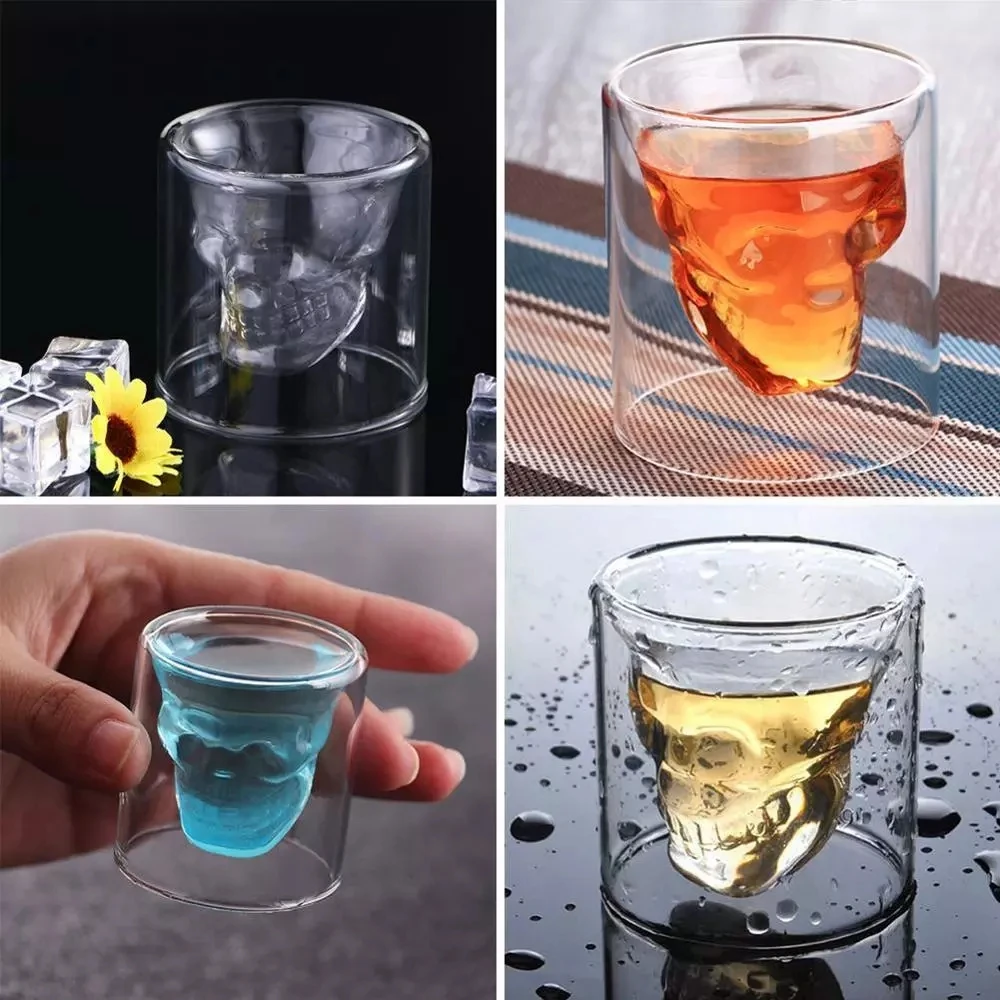 Whiskey Tequila Glass Fun Creative Party Wine Beer Drinking Cup Skull Sake Glass Mug Crystal Beer Mug
Whiskey Tequila Glass Fun Creative Party Wine Beer Drinking Cup Skull Sake Glass Mug Crystal Beer Mug
