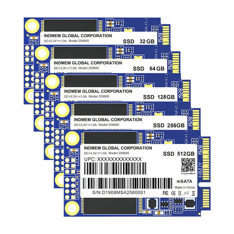 INDMEM mSata SSD MLC Sata 256GB 128GB 64GB 32GB HD 120GB 240GB 512G Internal Solid State Hard Drive Disco Duro | Компьютеры и офис