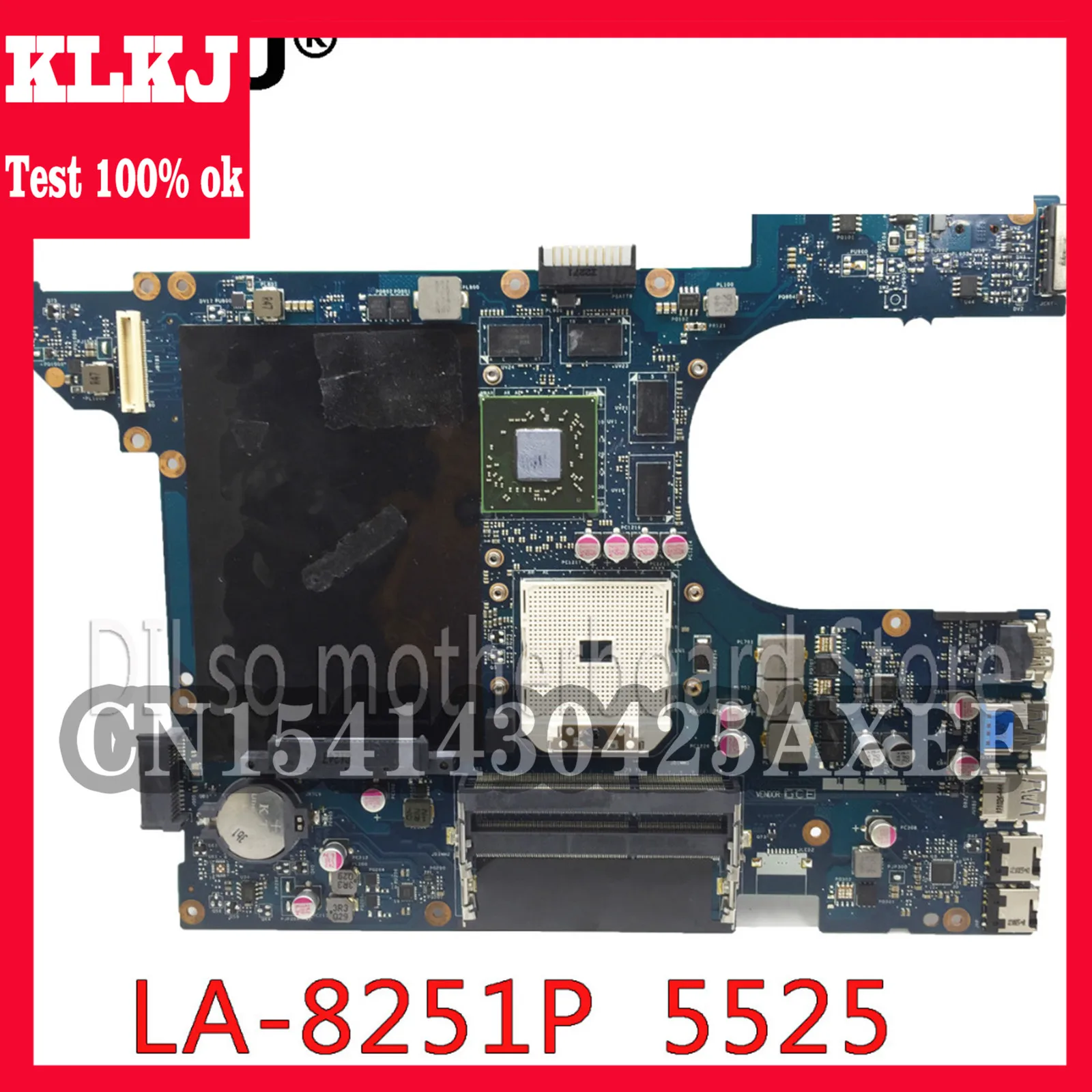 Материнская плата KLKJ QCL10 LA-8251P для Dell Inspiron 15R 521R 5525, материнская плата ноутбука, оригинальная материнская плата, тест ноутбука Dell 5525
Материнская плата KLKJ QCL10 LA-8251P для Dell Inspiron 15R 521R 5525, материнская плата ноутбука, оригинальная материнская плата, тест ноутбука Dell 5525
