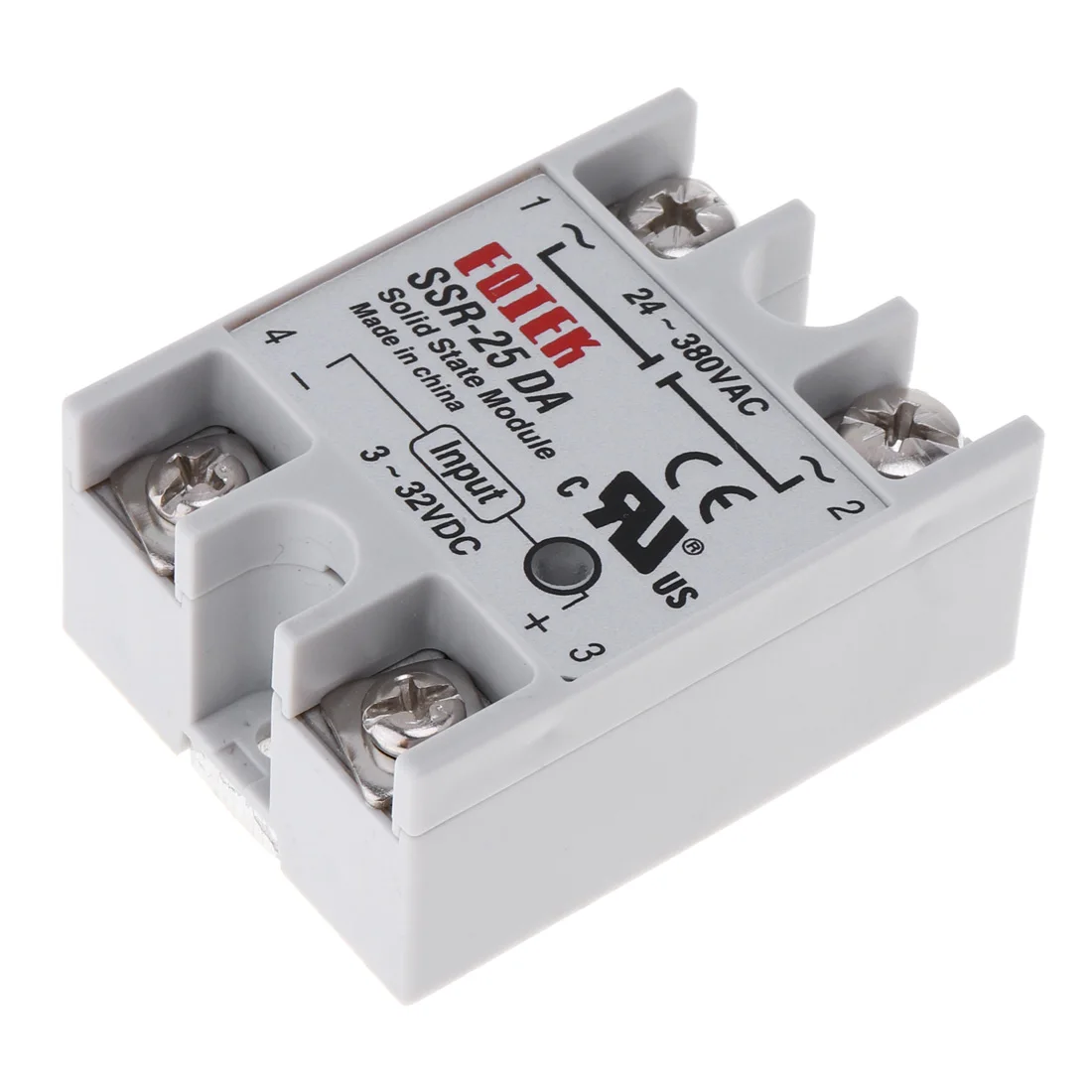 1pcs SSR-25DA Durable Solid State Relay Gray Reliable Module 3-32V DC To 24V-380V AC 25A Automobile Accessories Fit for Cars
1pcs SSR-25DA Durable Solid State Relay Gray Reliable Module 3-32V DC To 24V-380V AC 25A Automobile Accessories Fit for Cars
