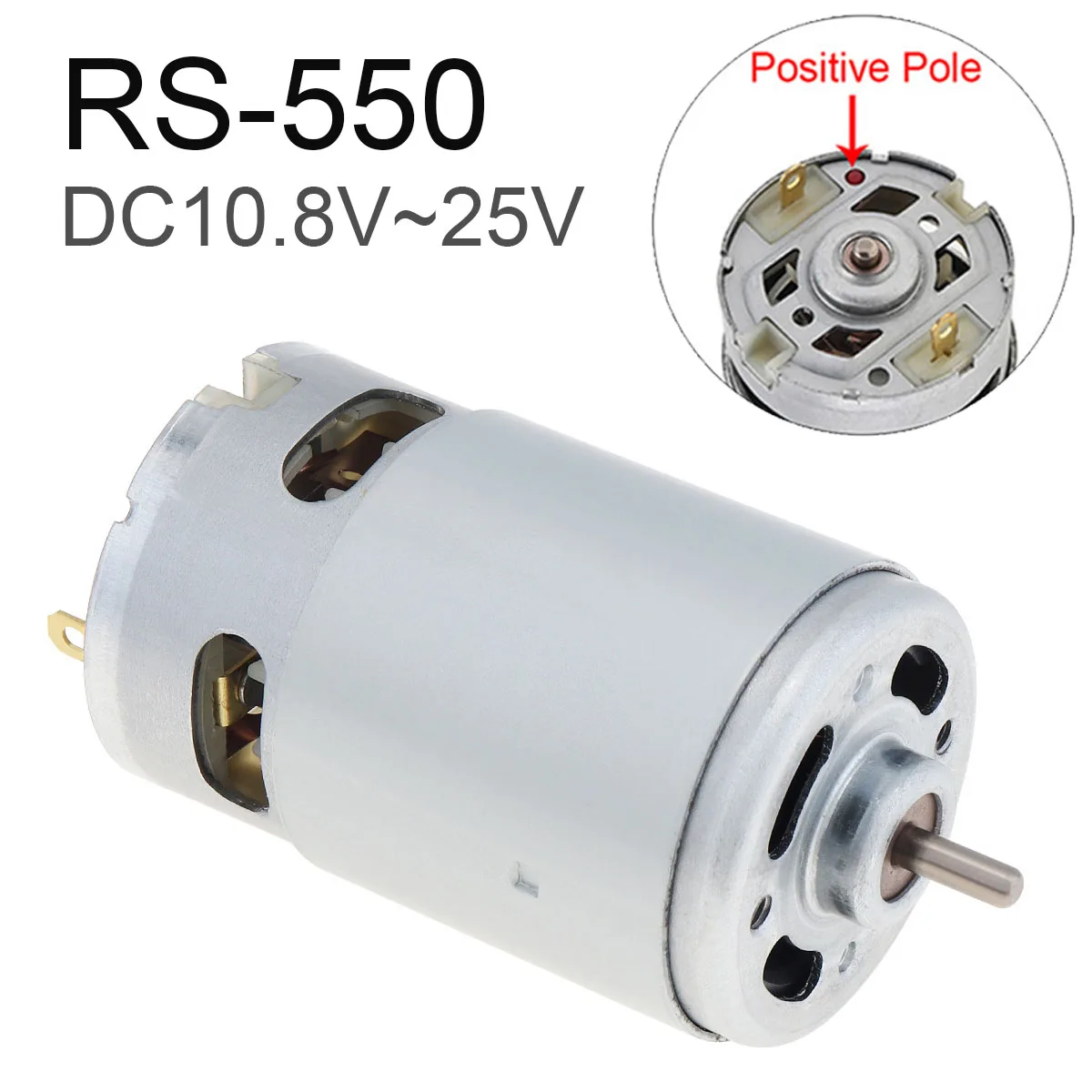 RS550 DC Motor 10.8-25V Electric Tools Motor for Replacement Electric Drill Driver Various Cordless Screwdriver Accessories
RS550 DC Motor 10.8-25V Electric Tools Motor for Replacement Electric Drill Driver Various Cordless Screwdriver Accessories