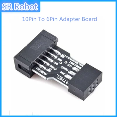 5pcs10Pin к 6Pin Адаптерная плата для AVRISP MKII USBASP STK500 стандартный 10 Pin Turn 6 конвертер DIY