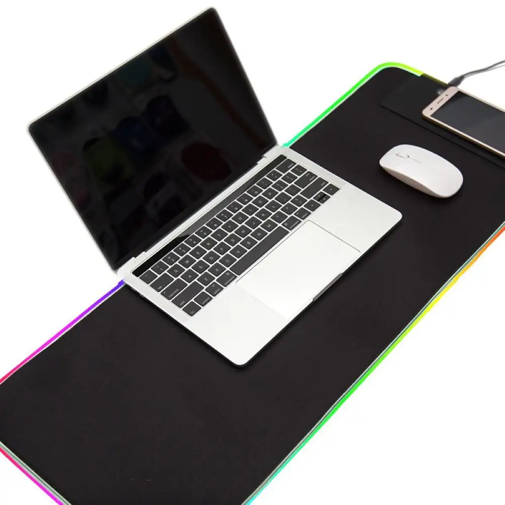 Mouse Pads LED Luminous Colorful Lights RGB Gaming Mouse Pad Keyboard Mat for Computers micro-textured smooth surface Computer
Mouse Pads LED Luminous Colorful Lights RGB Gaming Mouse Pad Keyboard Mat for Computers micro-textured smooth surface Computer