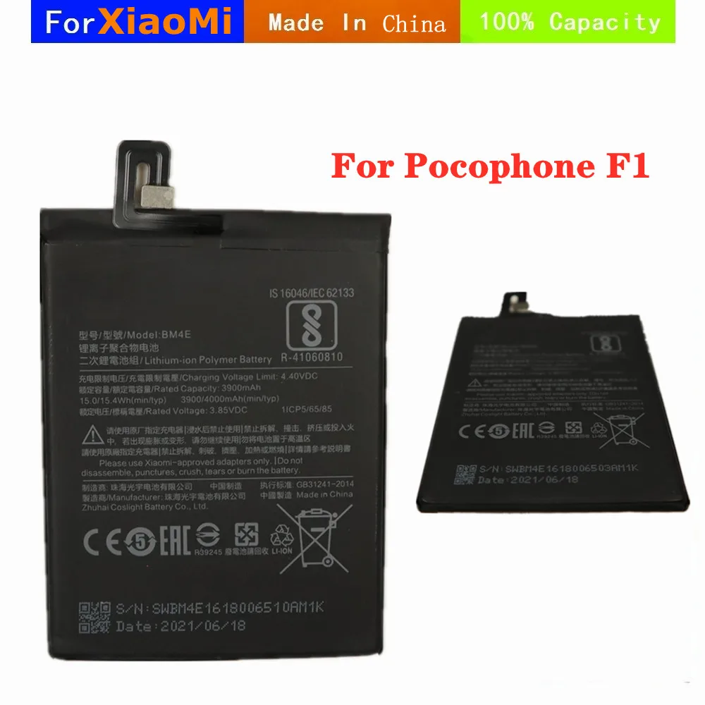Новый запасной аккумулятор BM4E для Xiaomi Mi Pocophone F1, аутентичный Аккумулятор для телефона, 4000 мАч, батареи большой емкости
Новый запасной аккумулятор BM4E для Xiaomi Mi Pocophone F1, аутентичный Аккумулятор для телефона, 4000 мАч, батареи большой емкости