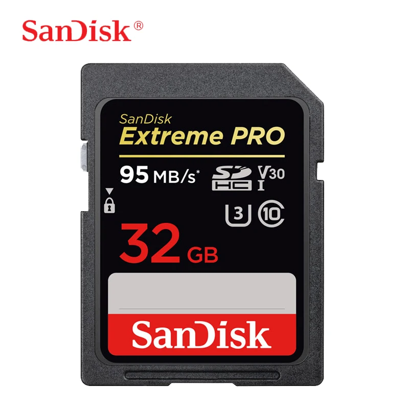 

SanDisk SD Card 32GB 16GB SDHC 64GB 128GB 256GB SDXC UHS-I Class 10 U3 Flash Memory Card For Digital Camera