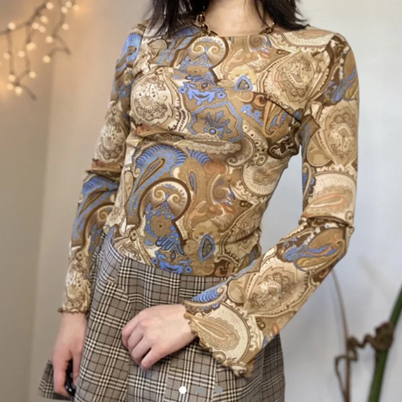 ZOVSV Autumn Long Sleeve Vintage Grunge Graphic T Shirts Y2K 2000s Aesthetic Crop Top Tshirt Women Khaki Printed T-shirts
ZOVSV Autumn Long Sleeve Vintage Grunge Graphic T Shirts Y2K 2000s Aesthetic Crop Top Tshirt Women Khaki Printed T-shirts
