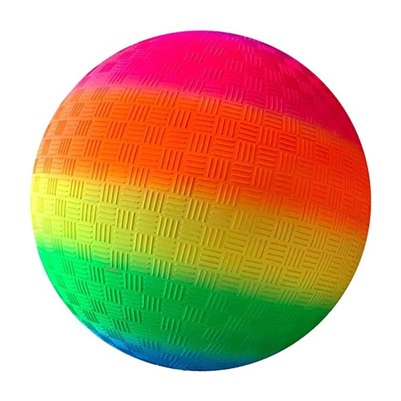 

8,5 дюймовый пластиковый игровой мяч для детей Радужный цветной спортивный футбольный мяч