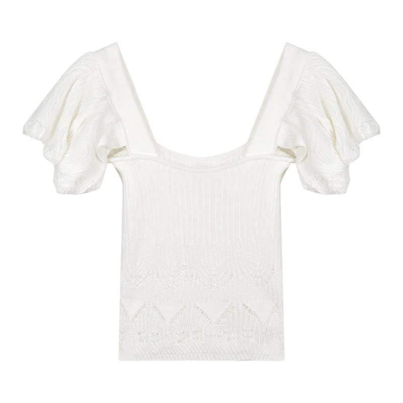 French Puff Sleeve T-Shirt Women's Summer Square Collar Design Short Shirt 2021 Summer New Short Sleeve Top
French Puff Sleeve T-Shirt Women's Summer Square Collar Design Short Shirt 2021 Summer New Short Sleeve Top