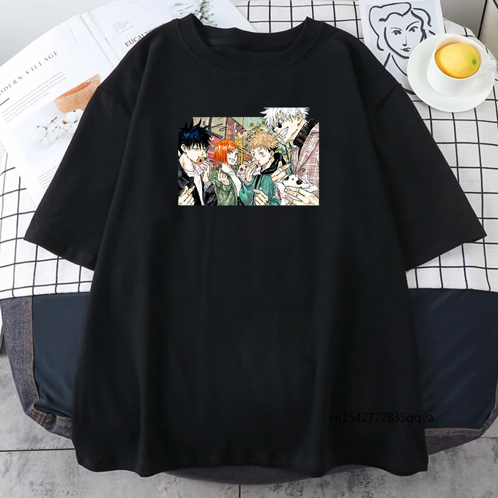 Jujutsu Kaisen Team Japan Anime Women's T-Shirts Korean Style Tshirt Summer Hot Sale Tees Women Short Sleeves Tops
Jujutsu Kaisen Team Japan Anime Women's T-Shirts Korean Style Tshirt Summer Hot Sale Tees Women Short Sleeves Tops