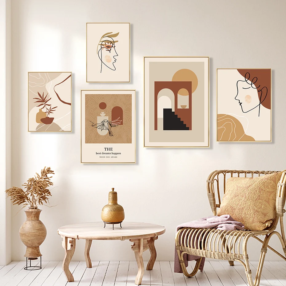 Abstract Face Line Leaves Vintage Posters Canvas Painting Wall Art Print Pictures for Living Room Interior Home Decoration
Abstract Face Line Leaves Vintage Posters Canvas Painting Wall Art Print Pictures for Living Room Interior Home Decoration