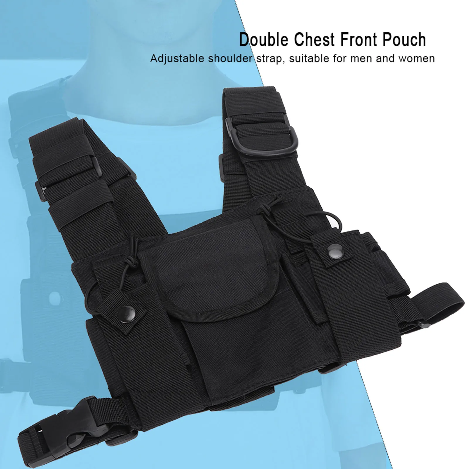 Vest Bag For Walkie Talkie Rescue Camping Olster Adjustable Nylon Portable Lightweight Chest Harness Holder Vest Rig
Vest Bag For Walkie Talkie Rescue Camping Olster Adjustable Nylon Portable Lightweight Chest Harness Holder Vest Rig
