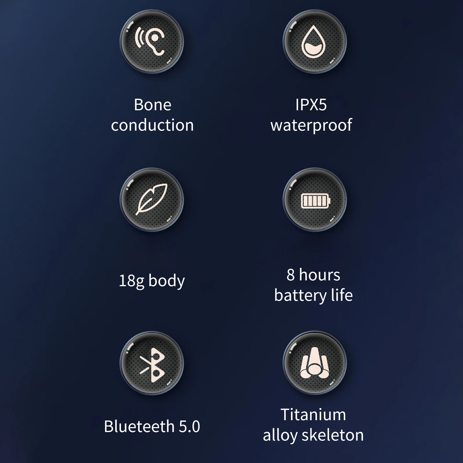 Bone Conduction Wireless Bluetooth 5.0 Openear Earphone Outdoor Stereo Sports Headphone With Microphone Headset USB Rechargeable
Bone Conduction Wireless Bluetooth 5.0 Openear Earphone Outdoor Stereo Sports Headphone With Microphone Headset USB Rechargeable